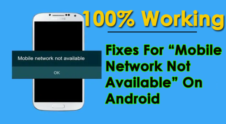 10 Quick Fixes For Mobile Network Not Available: Boost Your Connectivity Today!